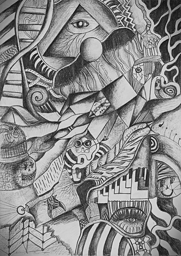 Chaos III — dipinto di Erma Art