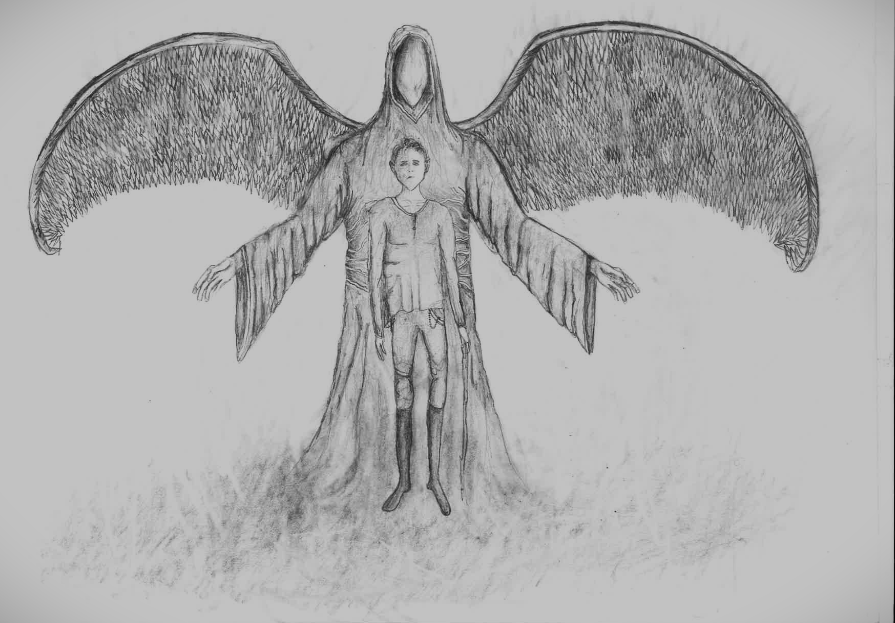 Death Coming — dipinto di Erma Art