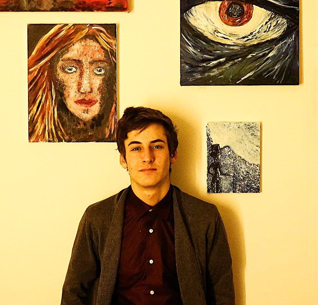 Erma Art pittore in Val d'Orcia — ritratto dell'artista nel suo atelier